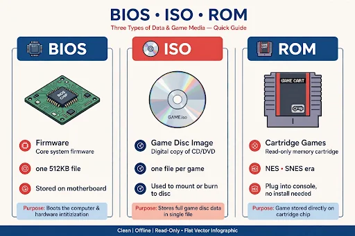PS1 BIOS BIOS vs ISO vs ROM